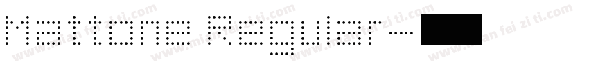 Mattone Regular字体转换